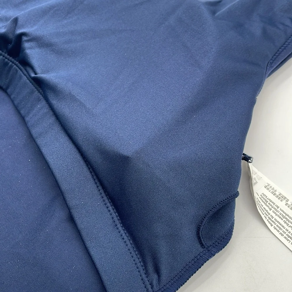 Marika Flex Navy & Metallic Silver Sports Bra Low Impact‎ Removable Bra Pads